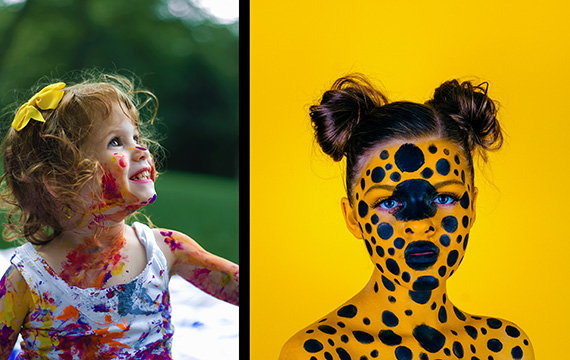 body painting photography examples