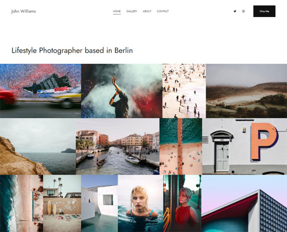 photographer website