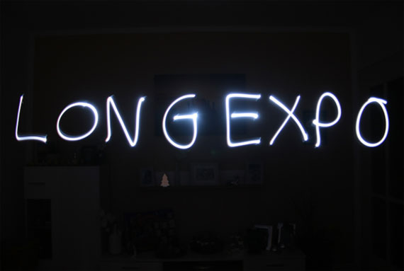 light painted words