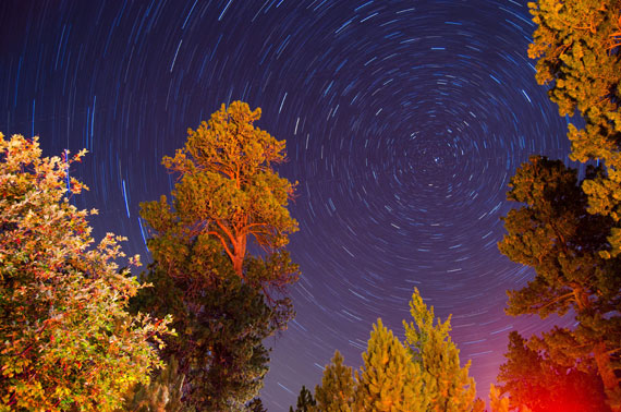 star trails exposure