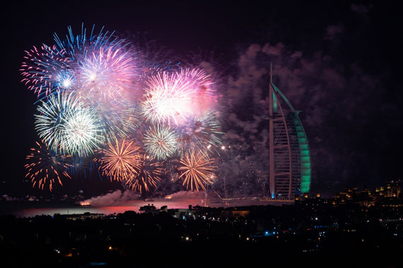 dubai fireworks