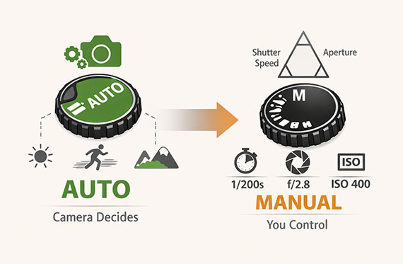 auto to manual
