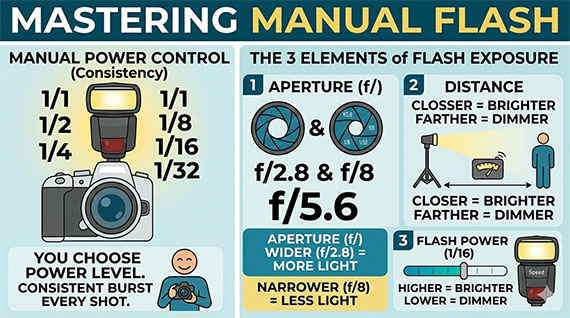 manual flash infographic