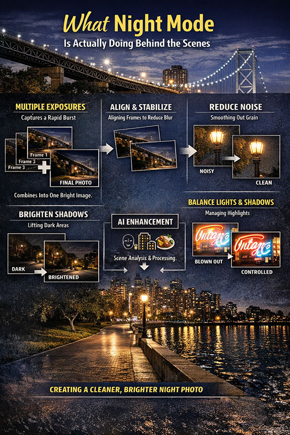 night mode infographic