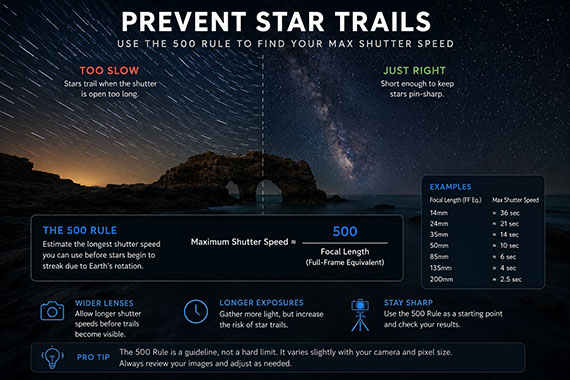 preventing star trails