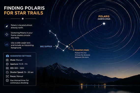 finding polaris star