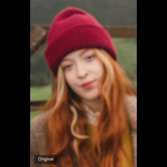 blurry photo before