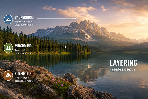 layering landscape